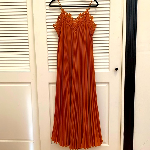 strapless open back dress SELF PORTRAIT 250 SATIN MAXI DRESS – Daniella TLV main image 1